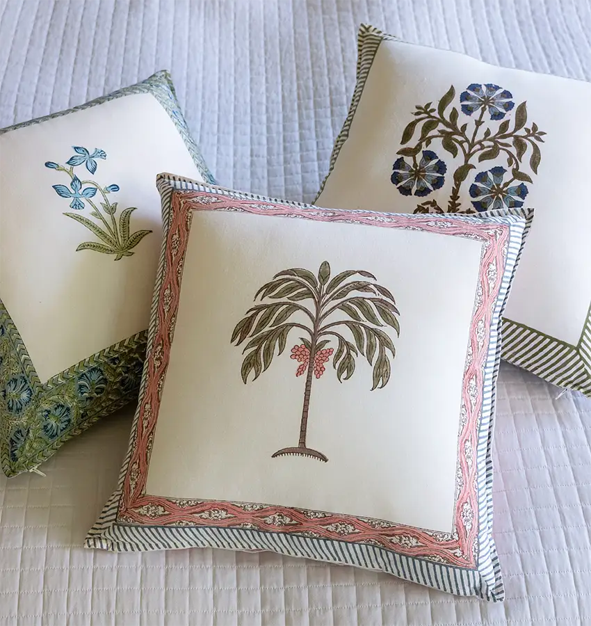 Kissen Blockprint